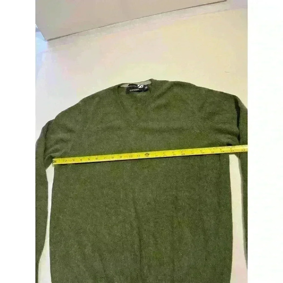 Saks Fifth Avenue 100% Scottish Cashmere Sweater Pullover V Neck   Todd Duncan - Picture 4 of 10